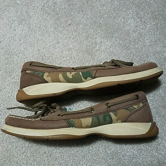 camo sperry shoes